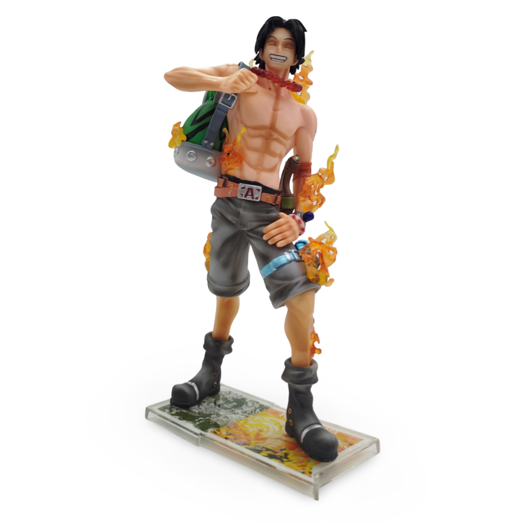 Figurine Portgas D. Ace One Piece – PVC 22cm, édition Collection, Neuve