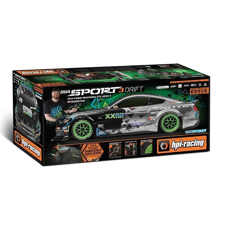 HPI Racing 115984 1/10 4WD RS4 Sport 3 Drift Car - '15 Ford